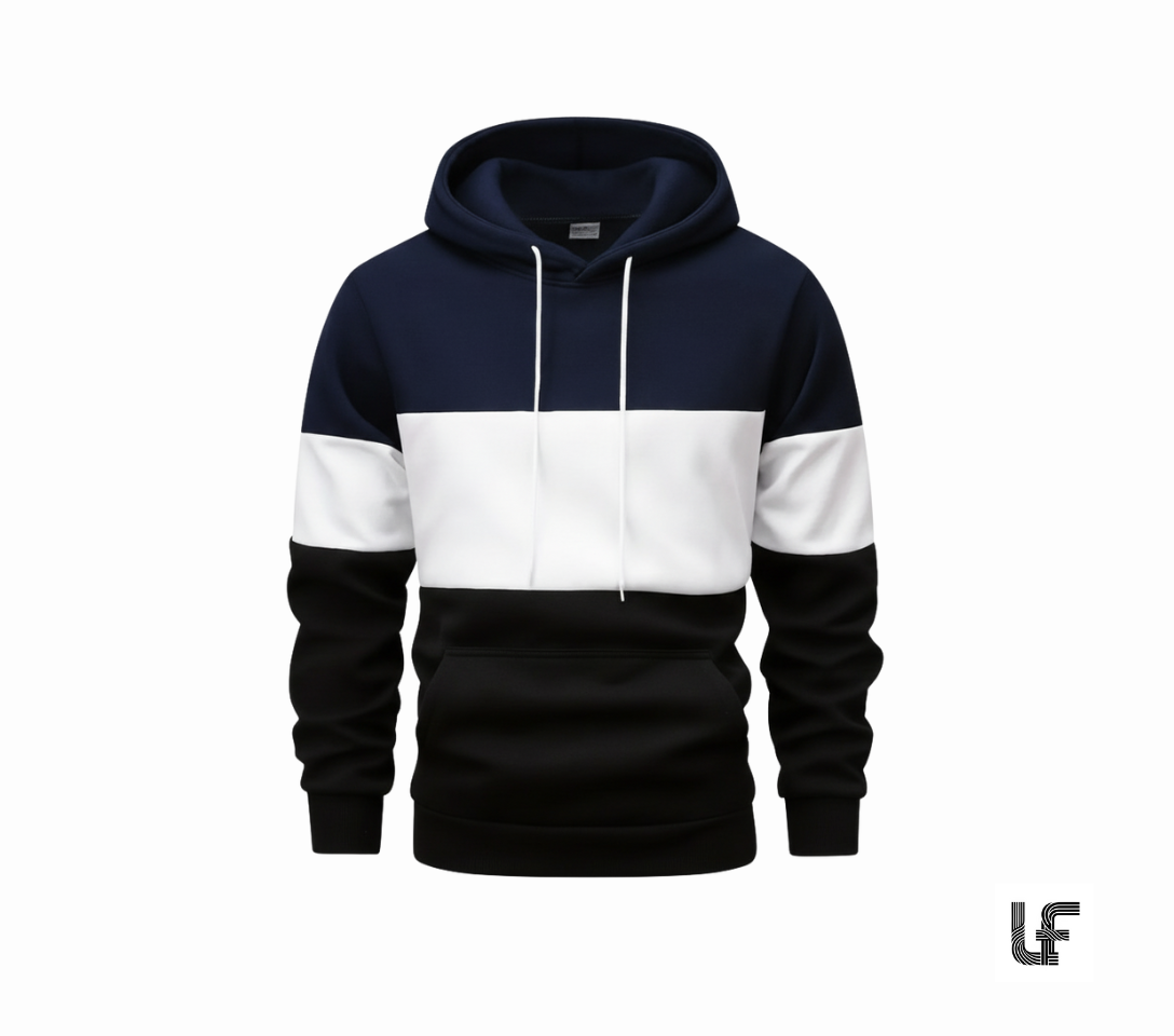Tricolor Fleece Hoodie