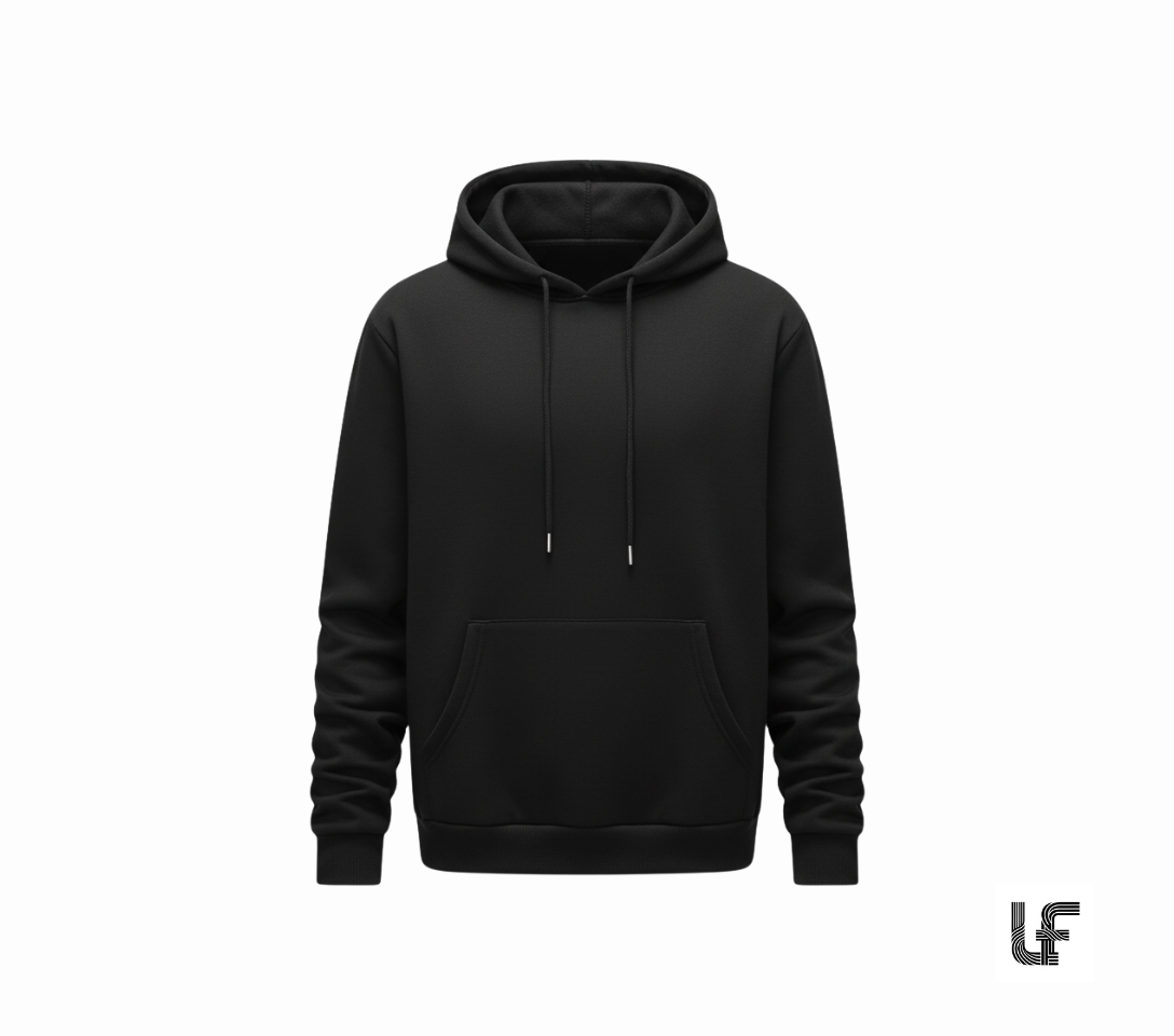 Fleece Black Hoodie