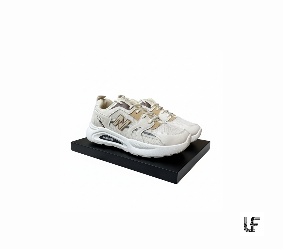 N Cream Chunky Sneakers